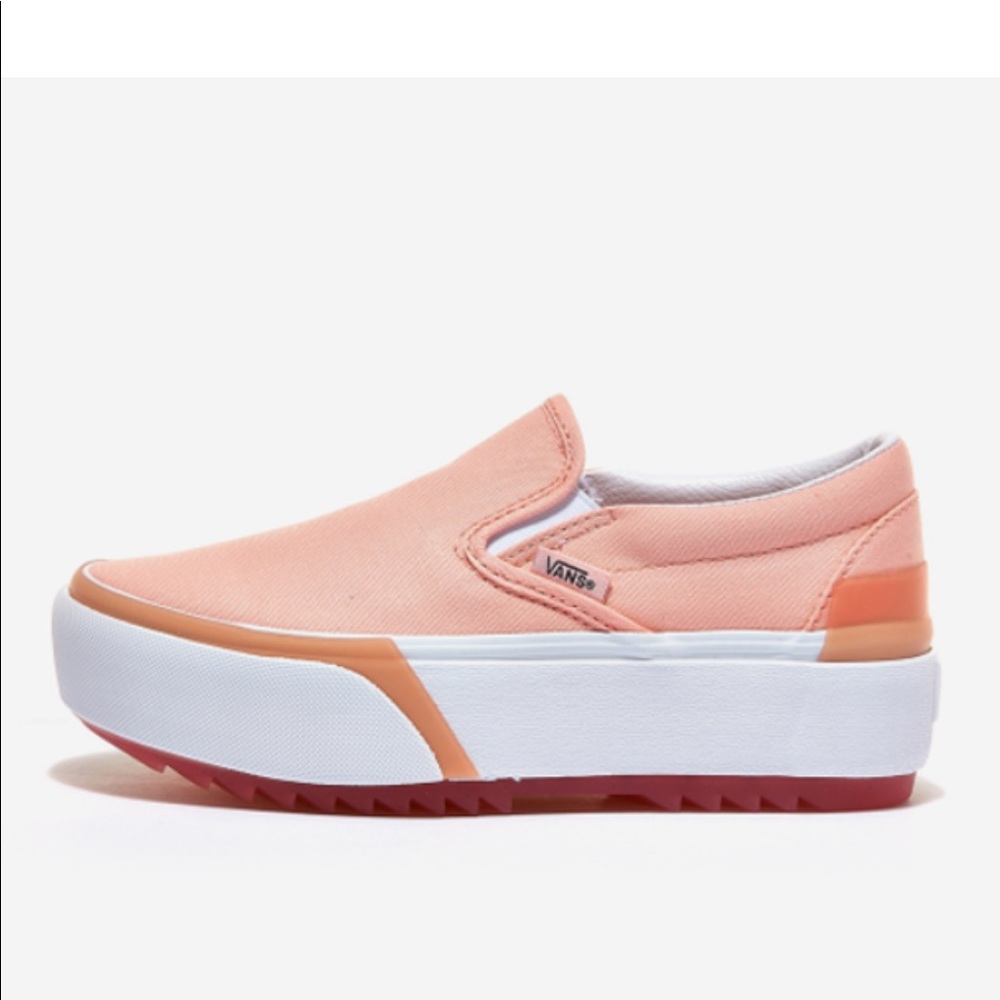 Women’s Vans Peach Stacked Slip on Size 10 NWOT